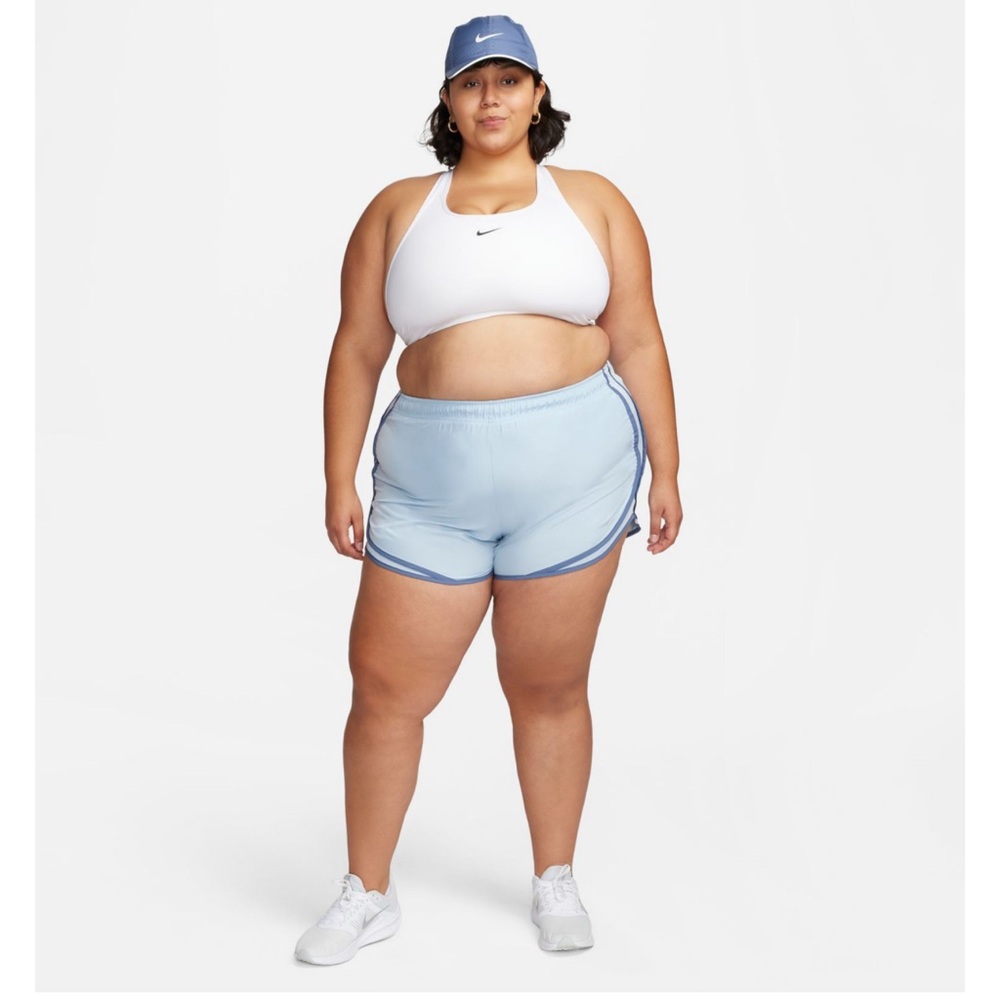 NWT Nike Women's Light Blue Running Tempo Women's Brief Lined Running Shorts
